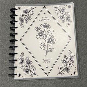 Happy planner Big Size 11 Disc Ink & Ivy Clear and Black Floral